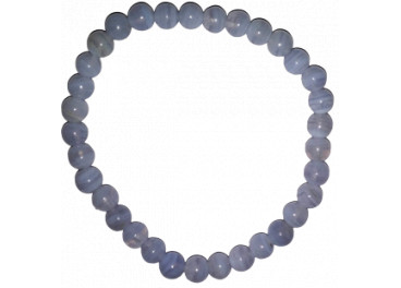 Pulsera de Calcedonia azul (bolas de 10mm)
